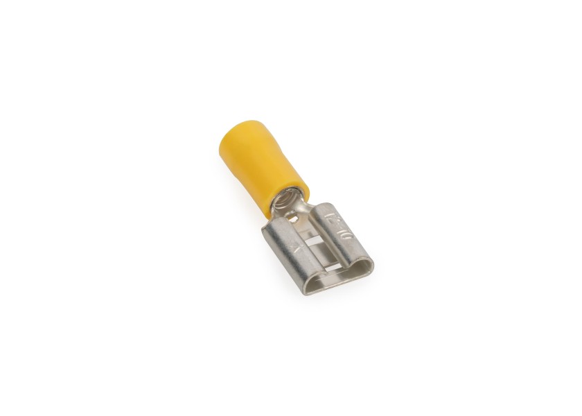 Купить Spade Connector Female / yellow / 4.0 - 6.0 mm² / pack of 50 / 9.7 mm 63708-bvs 7ft.ru в интернет магазине Семь Футов