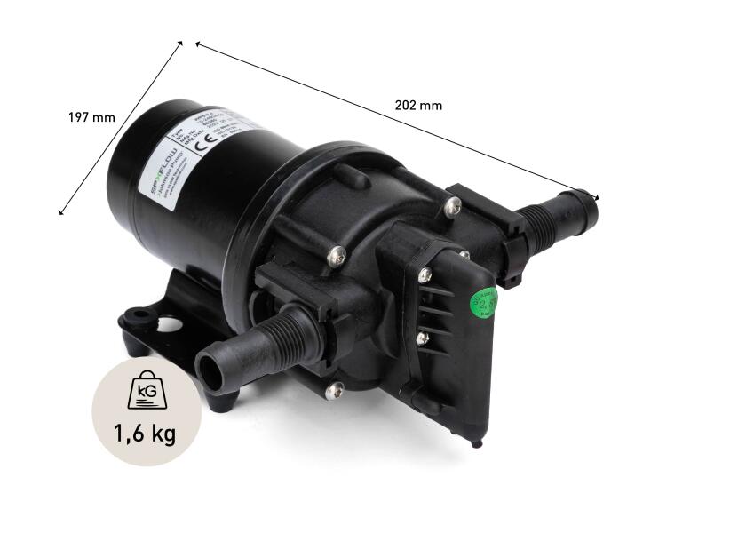 Купить Гидрофор пятикамерный Johnson Pump 10-24604-03 Aqua Jet WPS 2.4 12В 9 л/мин 2,8Бар 85Вт 204х197х110мм диафрагменный насос 7ft.ru в интернет магазине Семь Футов