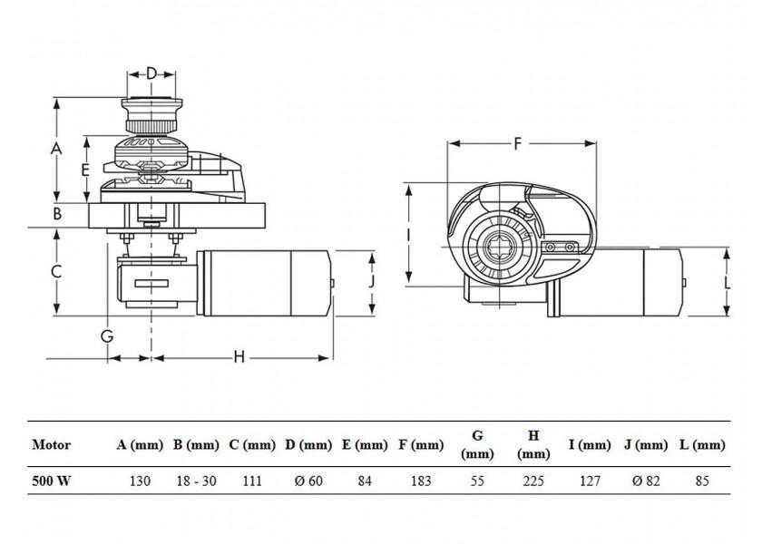 Купить Брашпиль вертикальный якорный с кабестаном Lofrans X1 187270 8 мм 12 В 500 Вт 7ft.ru в интернет магазине Семь Футов