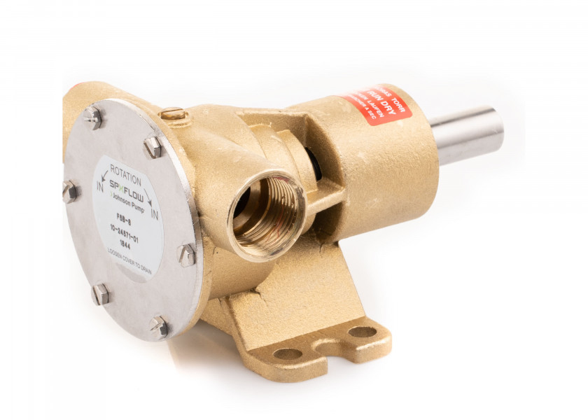 Купить Помпа импеллерная самовсасывающая Johnson Pump F5B-8 10-24571-01 46л/мин резьба 3/4" вал Ø17мм в корпусе из бронзы 7ft.ru в интернет магазине Семь Футов