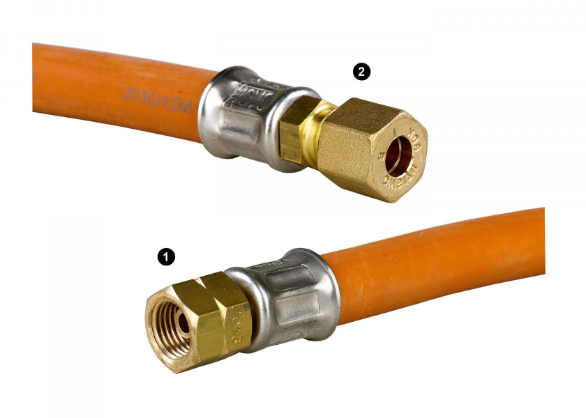 Купить GOK 04-440-01 Газовые шланги/накидная гайка x режущее кольцо / Длина: 400 мм 7ft.ru в интернет магазине Семь Футов