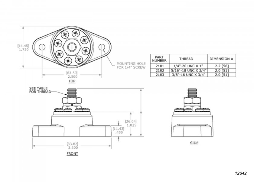Купить BLUE SEA 700102103 Шинная шина 1xM10 / 8xM4 12642-bvs 7ft.ru в интернет магазине Семь Футов