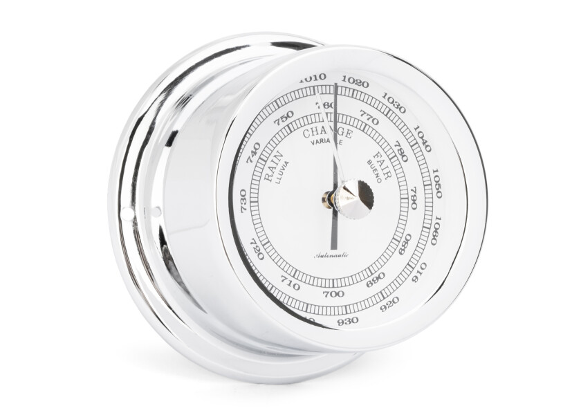 Купить Барометр судовой Autonautic instrumental Minor B72C 72x39мм серебристый/белый из хромированной латуни 7ft.ru в интернет магазине Семь Футов