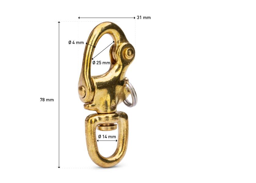 Купить Snap Shackle, brass 13865-bvs 7ft.ru в интернет магазине Семь Футов