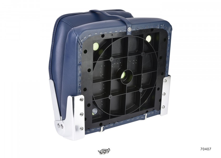 Купить Складное судовое кресло Vetus V-quipment First Mate CHFSB 480 x 450 x 400 мм синее с белыми швами поставляется без стойки 7ft.ru в интернет магазине Семь Футов