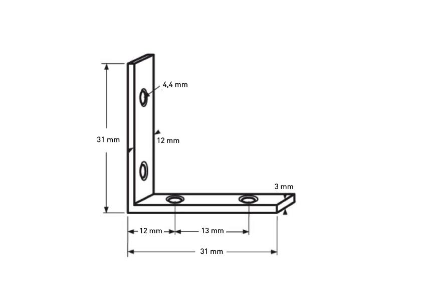 Купить Кронштейн из нержавеющей стали / A2 / Длина: 61 мм 7ft.ru в интернет магазине Семь Футов