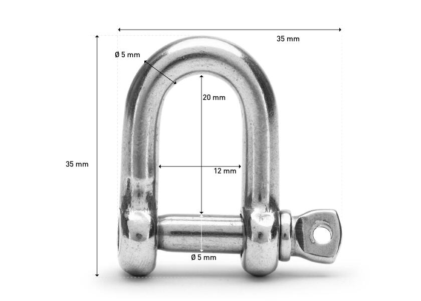Купить Stainless Steel Shackle, straight 11107-bvs 7ft.ru в интернет магазине Семь Футов