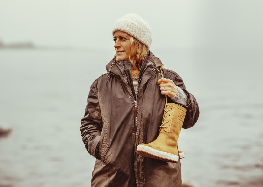 Купить BOATBOOT Кожаные ботинки на шнуровке / желтый / Размер обуви: 44 7ft.ru в интернет магазине Семь Футов