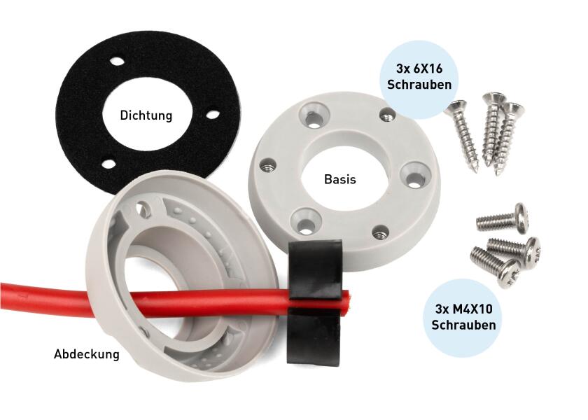 Купить Сальник кабельный водонепроницаемый IP68 Scanstrut DS21A-P малый 4-9 мм из серого пластика 7ft.ru в интернет магазине Семь Футов