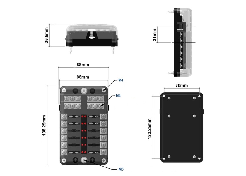 Купить SEATEC ATO Fuse Box / 12 position 29859-bvs 7ft.ru в интернет магазине Семь Футов