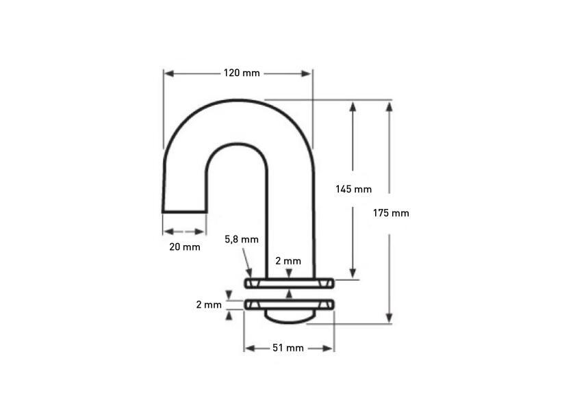 Купить Swan Neck Cable Outlet / stainless steel 33478-bvs 7ft.ru в интернет магазине Семь Футов