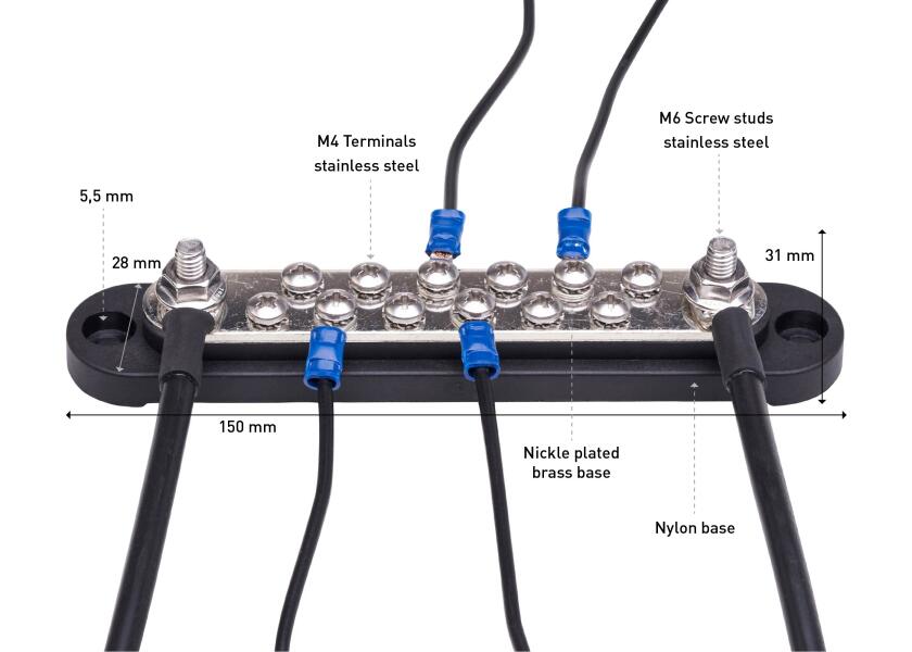 Купить SEATEC Busbar with Housing / 2x M6 / 12x M4 / black 29735-bvs 7ft.ru в интернет магазине Семь Футов