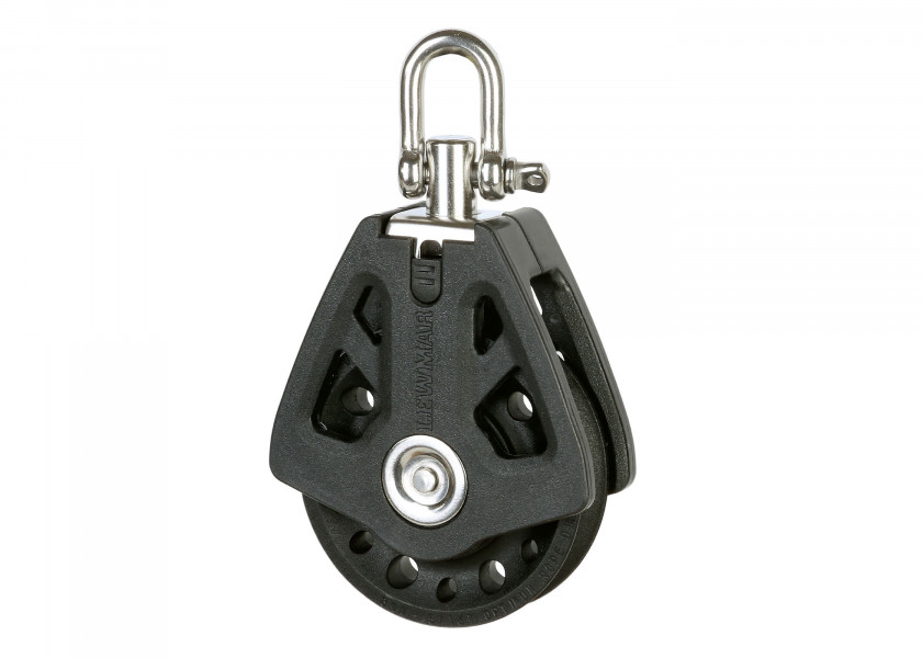 Купить Блок одношкивный однообушковый Lewmar Syncro 29926001BK шкив Ø60мм 800/1600кг для троса Ø8-10мм черный 7ft.ru в интернет магазине Семь Футов