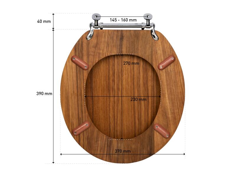 Купить ARC 3520 Сиденье для унитаза из тикового дерева 11604-bvs 7ft.ru в интернет магазине Семь Футов