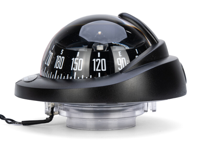 Купить Компас Plastimo Offshore 75 63857 12/24В для судна 5-8м c чёрной конической картушкой Ø70мм в чёрном корпусе Ø100x66мм горизонтальный врезной монтаж 7ft.ru в интернет магазине Семь Футов