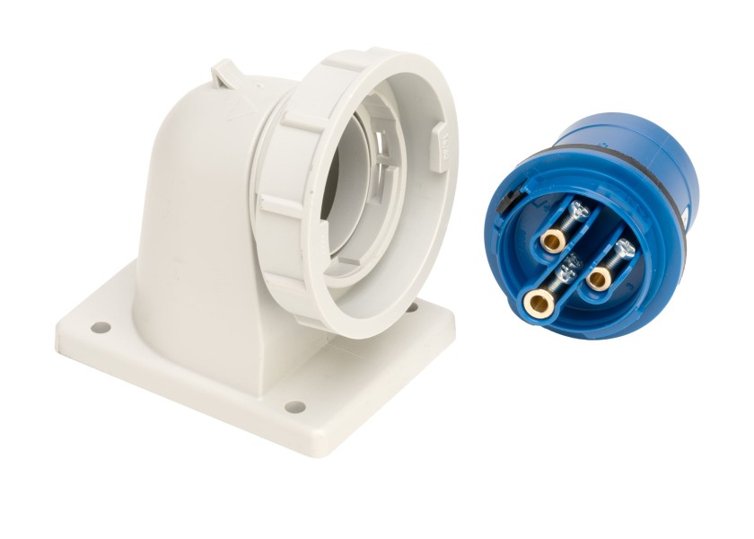 Купить Angled CEE Plug and Socket / waterproof / 3-pin 76418-bvs 7ft.ru в интернет магазине Семь Футов
