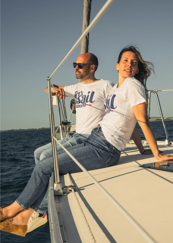 Купить SVB Женская футболка «Давай отправимся под парусом по миру» / белая / Размер одежды: XL 7ft.ru в интернет магазине Семь Футов