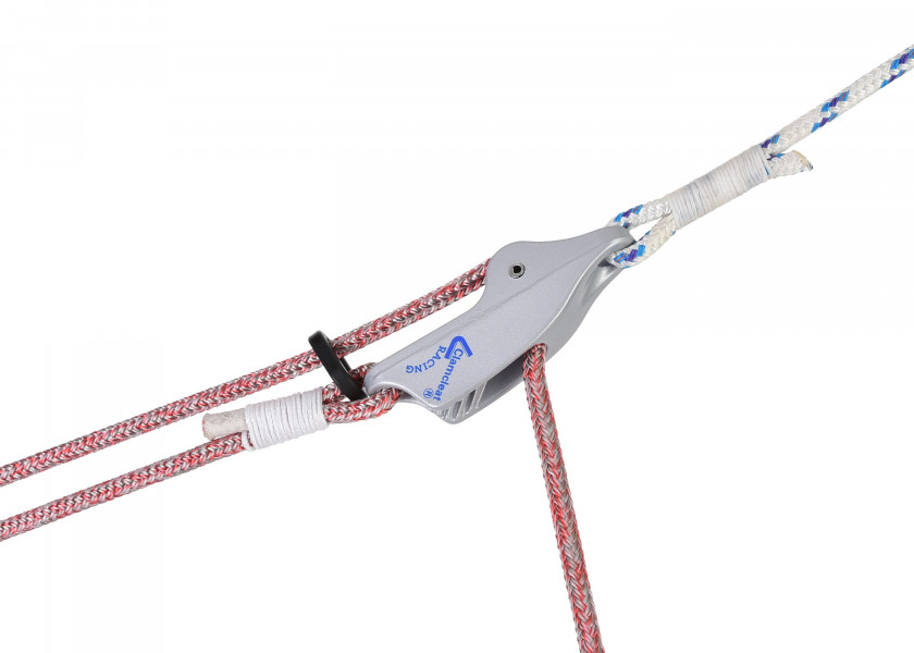 Купить Стопор щелевой для трапеций Clamcleat CL253 для троса Ø4-8мм с нейлоновым звеном 90x18x35мм из алюминия 7ft.ru в интернет магазине Семь Футов