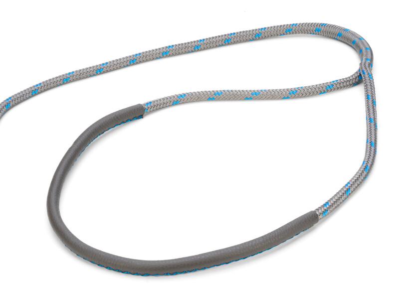 Купить ADVANCE-Швартовочный трос с сращенной проушиной и кожаным чехлом / титановый/синий / Веревка-Ø: 18 мм; Длина: 10 м 7ft.ru в интернет магазине Семь Футов