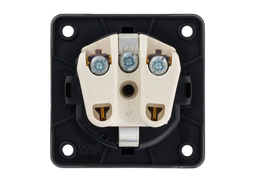 Купить BERKER 08418505 INTEGRO FLOW Розетка/черный, матовый 48472-bvs 7ft.ru в интернет магазине Семь Футов