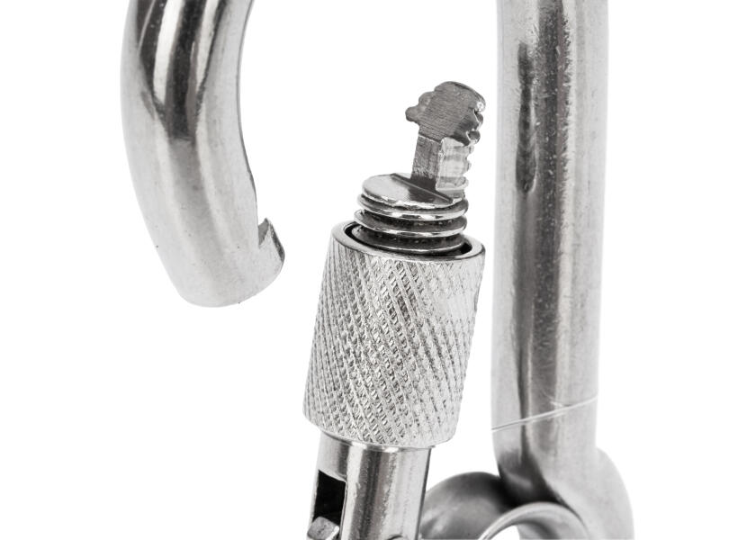 Купить Карабин с закрытым глазком и замком / Длина: 80 мм 58381-bvs 7ft.ru в интернет магазине Семь Футов