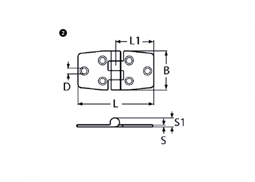Купить Stainless Steel Hinge with Cover / 74 x 40 mm 78007-bvs 7ft.ru в интернет магазине Семь Футов
