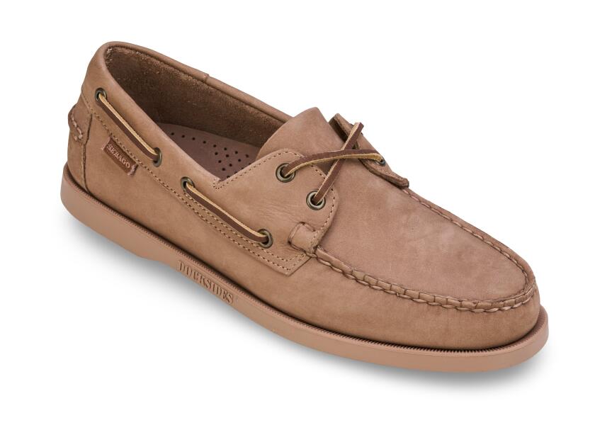 Купить SEBAGO Мужская обувь DOCKSIDES Portland Nubuck/темно-бежевый / Размер обуви: 41,5 7ft.ru в интернет магазине Семь Футов