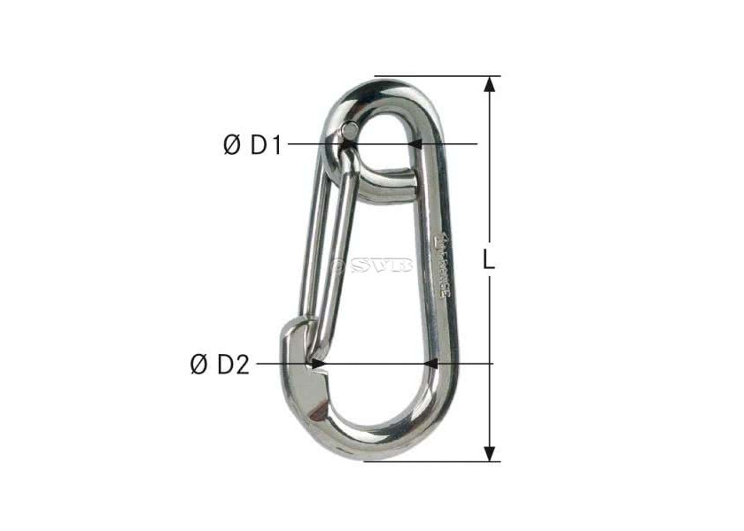 Купить WICHARD Symmetrical Carabiner Hook 53805-bvs 7ft.ru в интернет магазине Семь Футов
