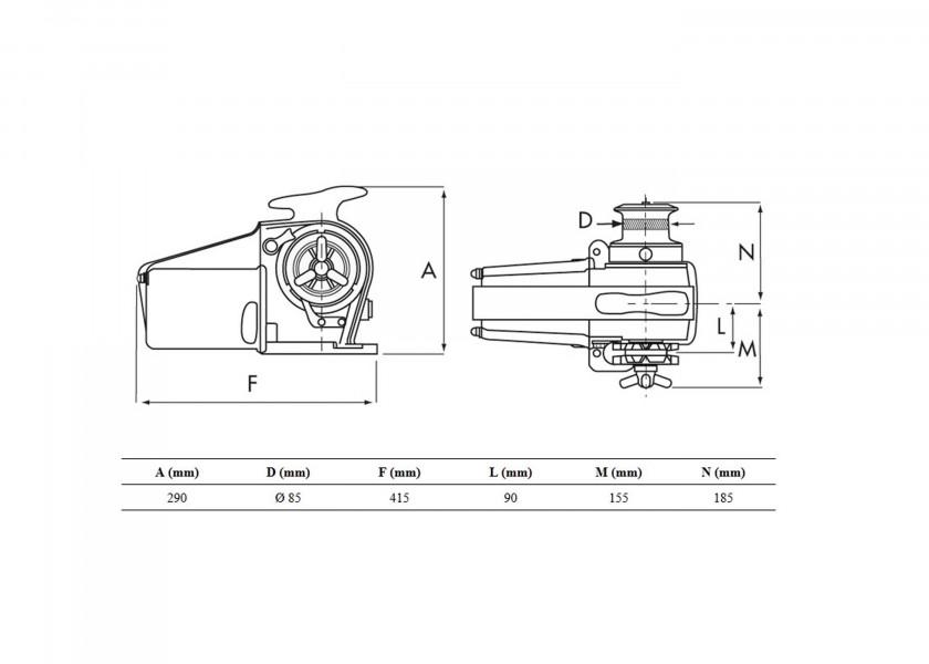 Купить LOFRANS TGAA122408BOB ТИГРЕС Брашпиль / Рабочее напряжение: 24 В; Цыган: 8 мм DIN/ISO 7ft.ru в интернет магазине Семь Футов
