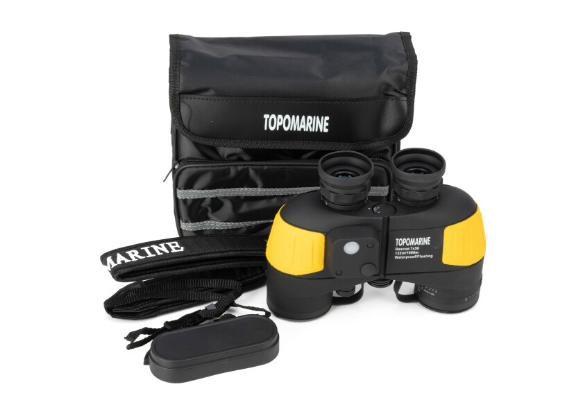 Купить Plastimo 1045038 бинокль Topomarine 7x50  Black / Yellow 7ft.ru в интернет магазине Семь Футов
