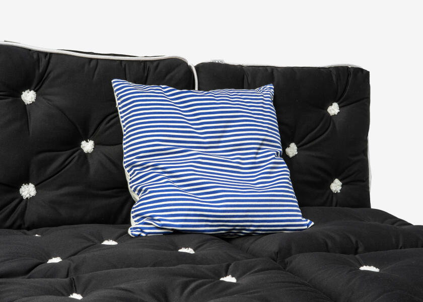 Купить Kapok Decorative Cushion / royal blue / thin stripes 57393-bvs 7ft.ru в интернет магазине Семь Футов