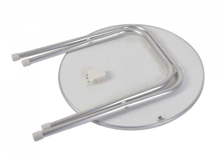 Купить Стол складной Forma Marathon M300 610x610x490мм белый круглый меламин/алюминий 7ft.ru в интернет магазине Семь Футов