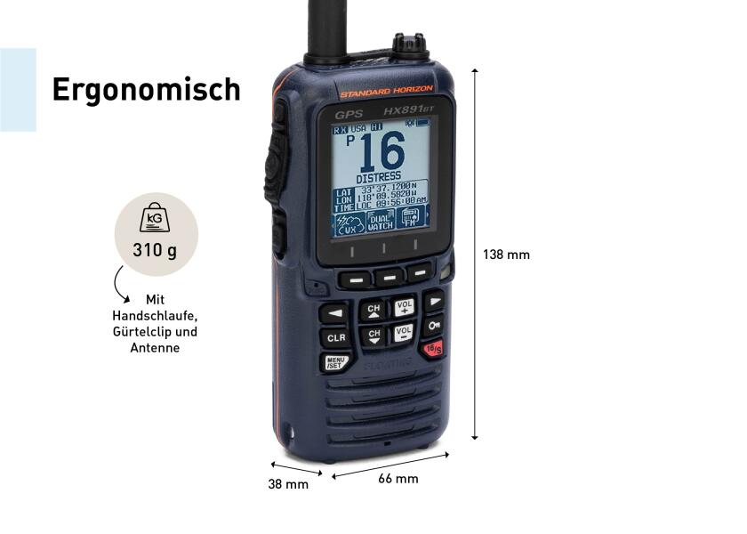 Купить STANDARD HORIZON AM070N004 HX891 BT/E Портативная радиостанция / Bluetooth / синий 7ft.ru в интернет магазине Семь Футов