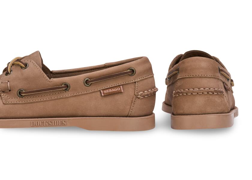 Купить SEBAGO Мужская обувь DOCKSIDES Portland Nubuck/темно-бежевый / Размер обуви: 41,5 7ft.ru в интернет магазине Семь Футов
