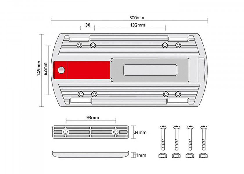 Купить KLICKFIX Переходная пластина GTA для багажника 24542-bvs 7ft.ru в интернет магазине Семь Футов