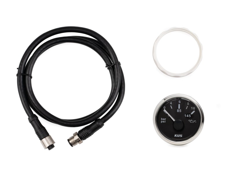 Купить KUS 24233 NMEA2000 Манометр масла / 0–10 бар / 52 мм 24233-bvs 7ft.ru в интернет магазине Семь Футов