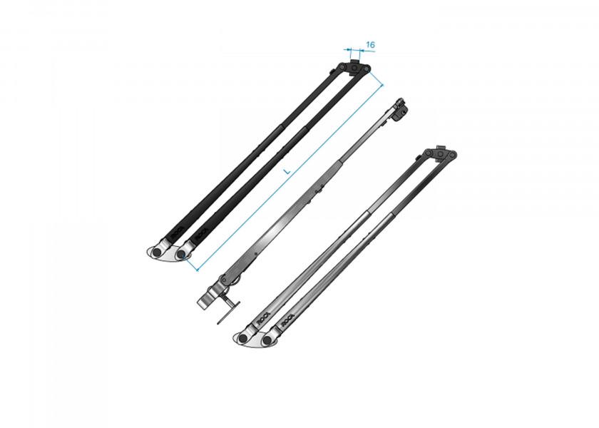 Купить Рычаг стеклоочистителя двойной пантограф Roca 536330 470 - 750 мм электрополированный 7ft.ru в интернет магазине Семь Футов