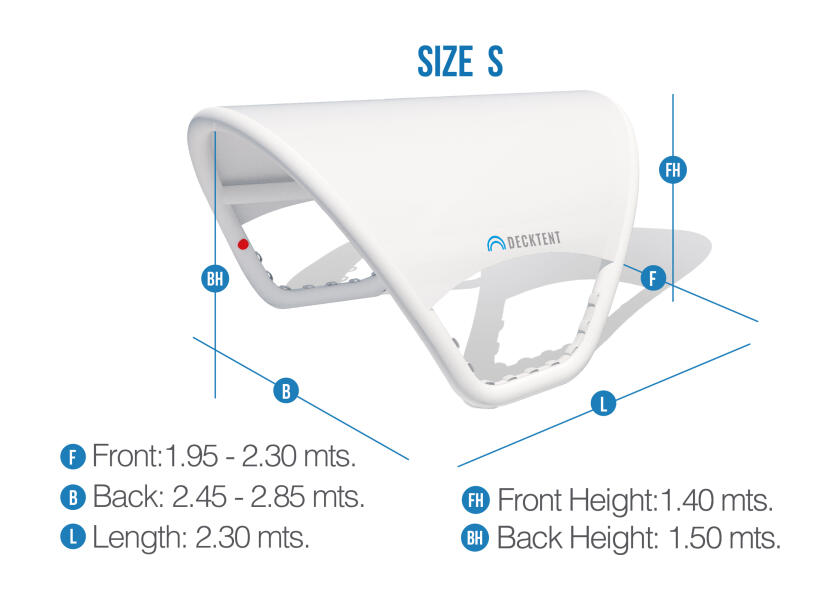 Купить DECKTENT Inflatable Bimini / size S / white 32292-bvs 7ft.ru в интернет магазине Семь Футов