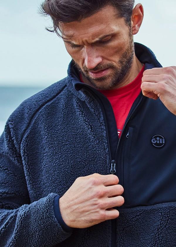 Купить Gill 1704-NAV02-L Флисовая на молнии Cromerty Голубой Dark Navy L 7ft.ru в интернет магазине Семь Футов