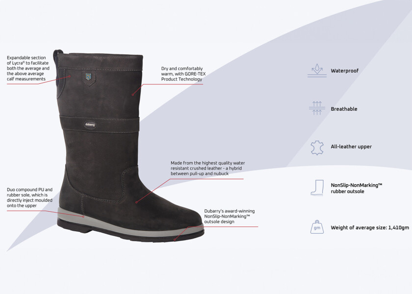 Купить DUBARRY Парусные ботинки ULTIMA / черный / Размер обуви: 44 7ft.ru в интернет магазине Семь Футов