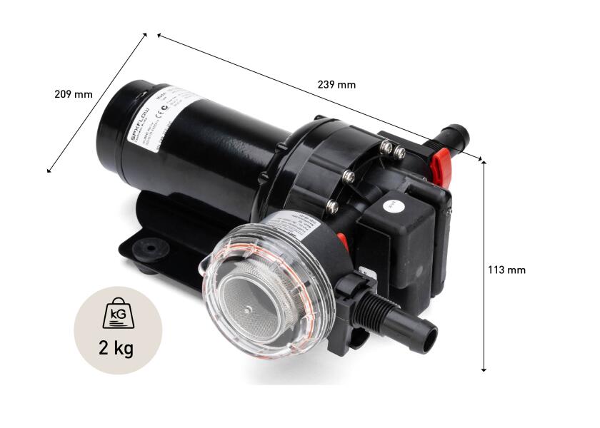 Купить Гидрофор пятикамерный Johnson Pump Aqua Jet WPS 5,0 10-13329-04 24В 19л/мин 2,8Бар 150Вт 239х209х113мм диафрагменный насос 7ft.ru в интернет магазине Семь Футов