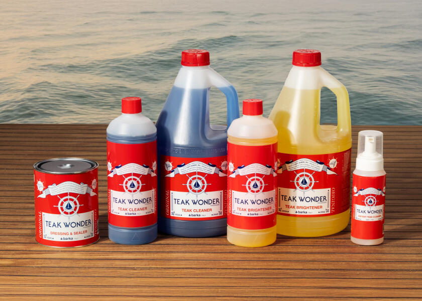 Купить Высокоэффективный очиститель Teak Wonder 06.02.00020 Wood Cleaner Blue 4л для очистки поверхностей из тика этап 1 7ft.ru в интернет магазине Семь Футов