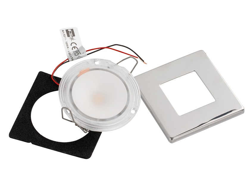 Купить THABIT Q LED Recessed Light with Touch Switch / square 25953-bvs 7ft.ru в интернет магазине Семь Футов