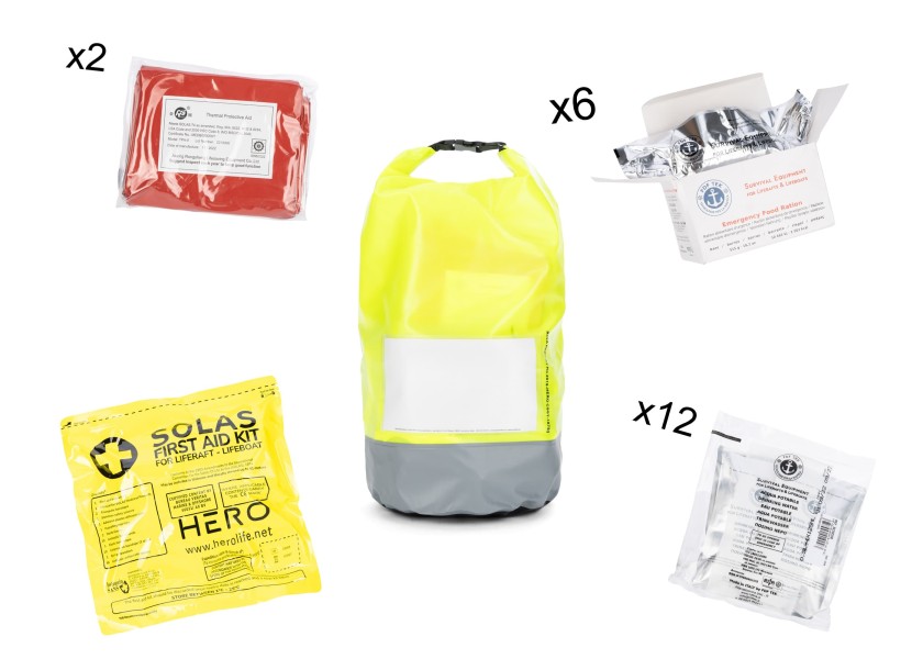 Купить 4WATER Спасательное оборудование GRAB BAG для спасательных плотов / 6 человек 56090-bvs 7ft.ru в интернет магазине Семь Футов