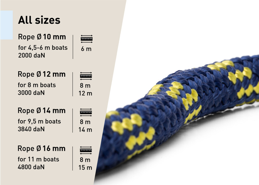 Купить LIROS 56066 HANDY ELASTIC - Швартовный трос / с коушем / синий / Длина: 12 м 56066-bvs 7ft.ru в интернет магазине Семь Футов