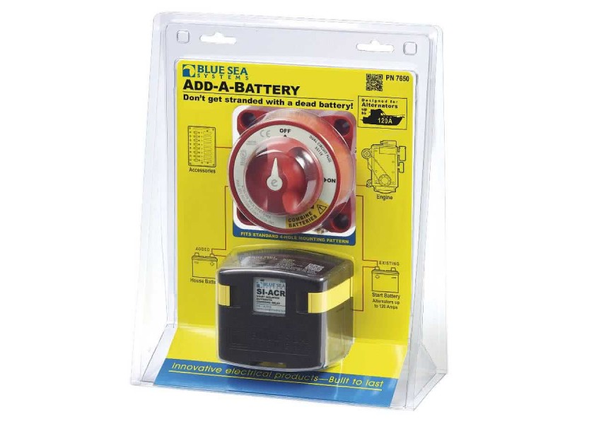 Купить Комплект для зарядки батарей Blue Sea Mini Add-A-Battery Kit 7650 120А 7ft.ru в интернет магазине Семь Футов