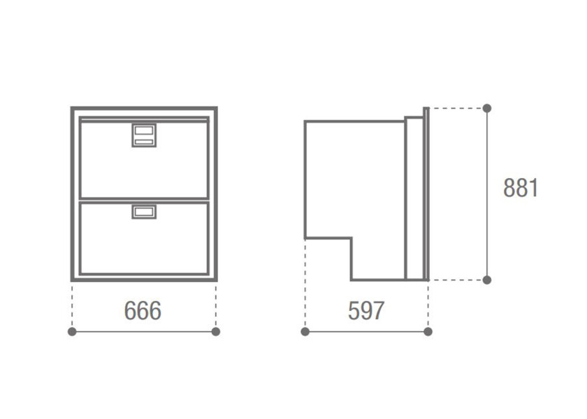 Купить VITRIFRIGO DRW180A Double Drawer Fridge/Freezer / 150 ltr. 31472-bvs 7ft.ru в интернет магазине Семь Футов