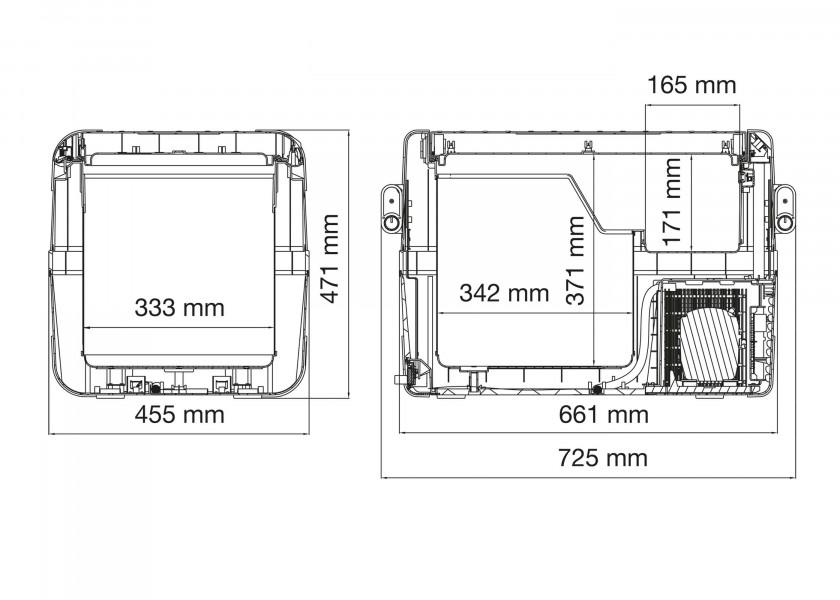 Купить Компрессорный портативный холодильник с морозильной камерой Dometic CoolFreeze CFX 50W 9600000474 725 x 471 x 455 мм 46 л 7ft.ru в интернет магазине Семь Футов