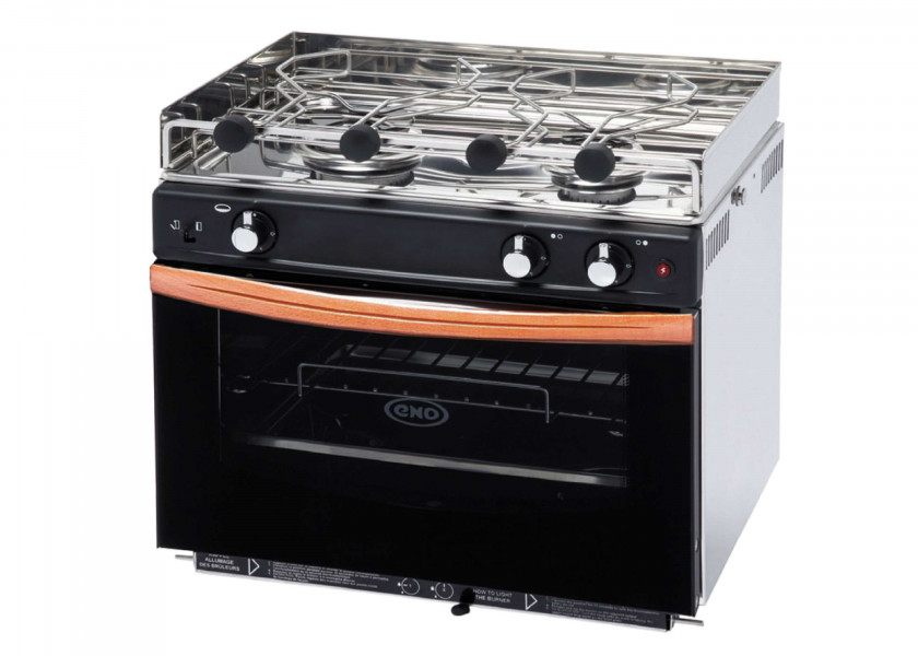 Купить Газовая двухконфорочная плита Eno Le Gascogne 182340820785 515x470x450мм 24л 30мбар из нержавеющей стали AISI304L 7ft.ru в интернет магазине Семь Футов