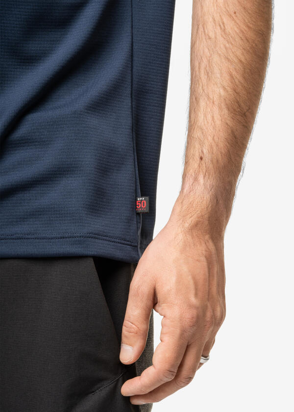 Купить MUSTO SUNBLOCK Evolution Crew Men's Polo / navy 483127-bvs 7ft.ru в интернет магазине Семь Футов